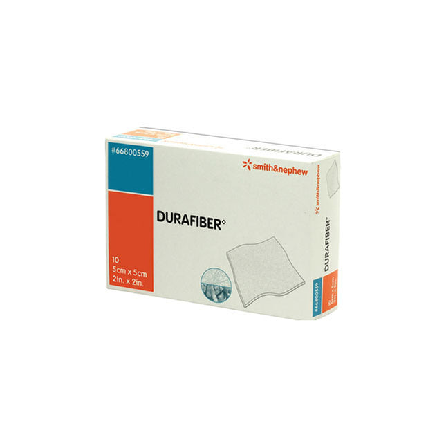 Smith & Nephew DURAFIBER™ Absorbent Gelling Fiber Dressing, W5cm x L5cm, 10 each/box, 66800559