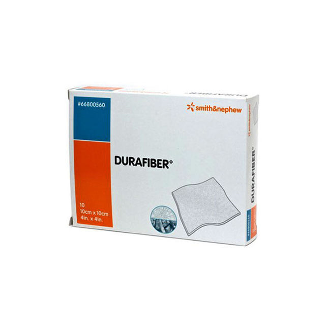 Smith & Nephew DURAFIBER™ Absorbent Gelling Fiber Dressing, Sterile, W10cm x L10cm, 10 each/box, 66800560