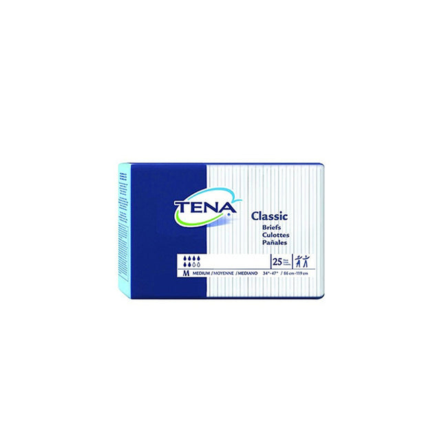 Tena® Classic Brief, Unisex, Medium, 34" to 47" Hip, White 67720