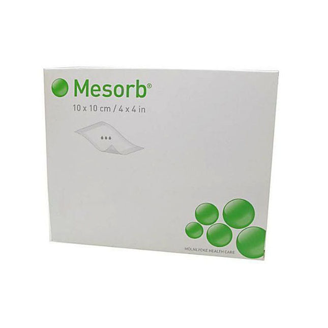 Molnlycke Health Care Mesorb® Absorbent Dressing, 10cm x 15cm Wound Pad, 13cm x 15cm 50 each/box, 6 box/case 677201
