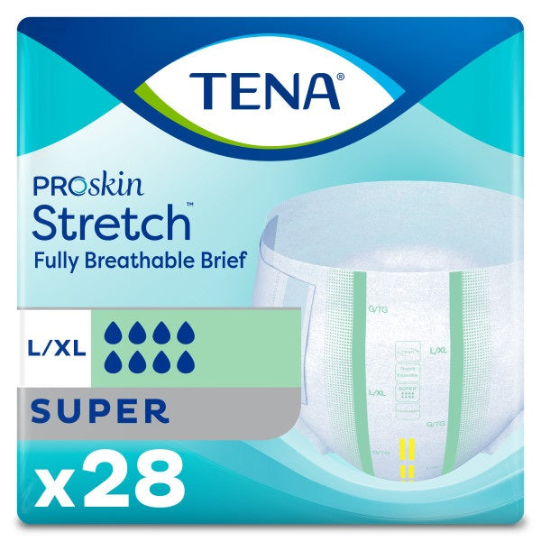 TENA® ProSkin Stretch™ Super Brief L/XL, 41" - 64" 5 28 each/bag, 2 bag/case 67903