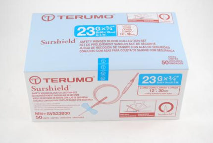 Terumo Set Blood Coll 23 X 0.75In W/Safety Winged Surshield 12In Tbg Bx/50 MNSVS23B30