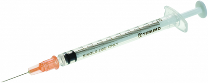 Terumo Syringe & Needle Tb 1cc 25 X 5/8in 100/box 10 Box/case SS01T2516