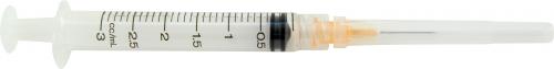 Terumo Syringe & Needle Hypo 3cc 25x5/8in L/L Tw 100/box 10 Box/case SS-03L2516/ SS03L2516
