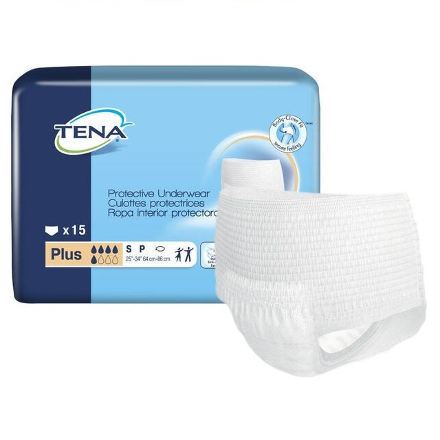 TENA® Plus Protective Incontinence Underwear, Plus Absorbency, 2X-Large  12 each/bag, 4 bag/case 72508
