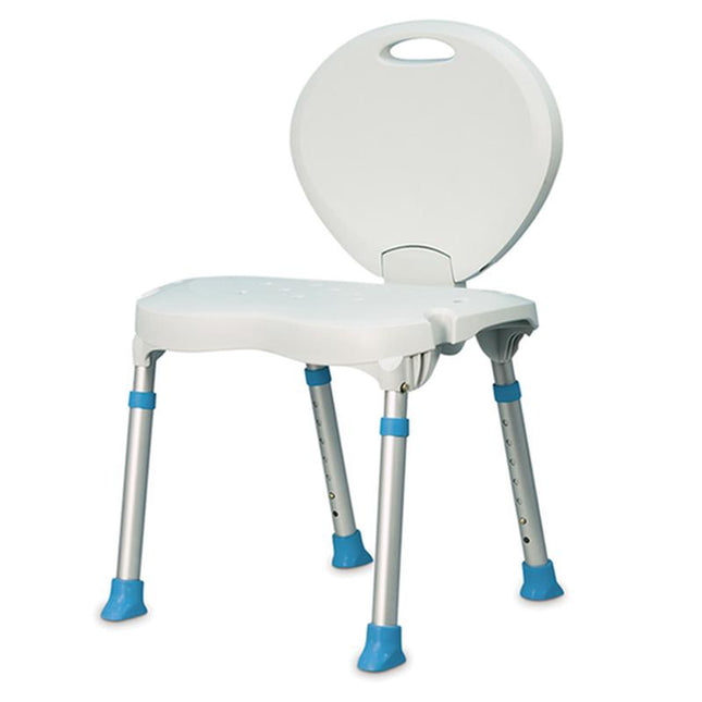 Drive Medical Folding Bath and Shower Chair with Non-Slip Seat and Backrest, White, 1 Each, 770-525