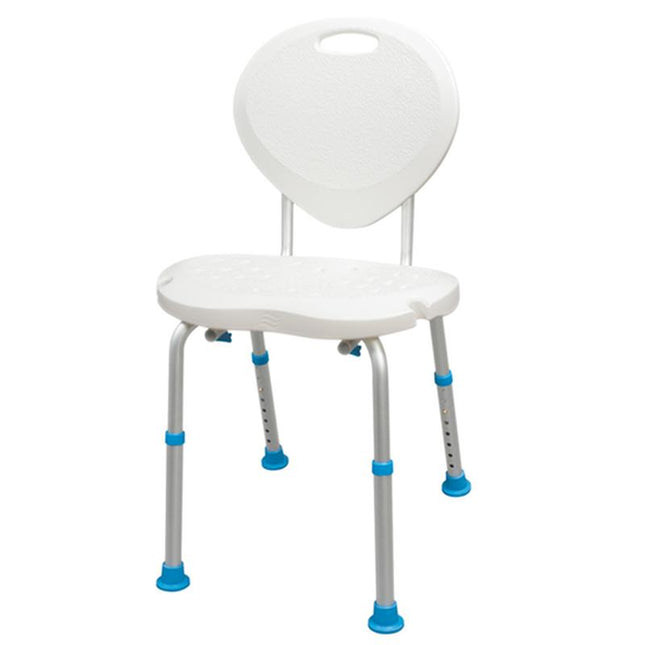 Drive Medical Adjustable Bath and Shower Chair with Non-Slip Comfort Seat and Backrest, White, 1 Each, 770-537