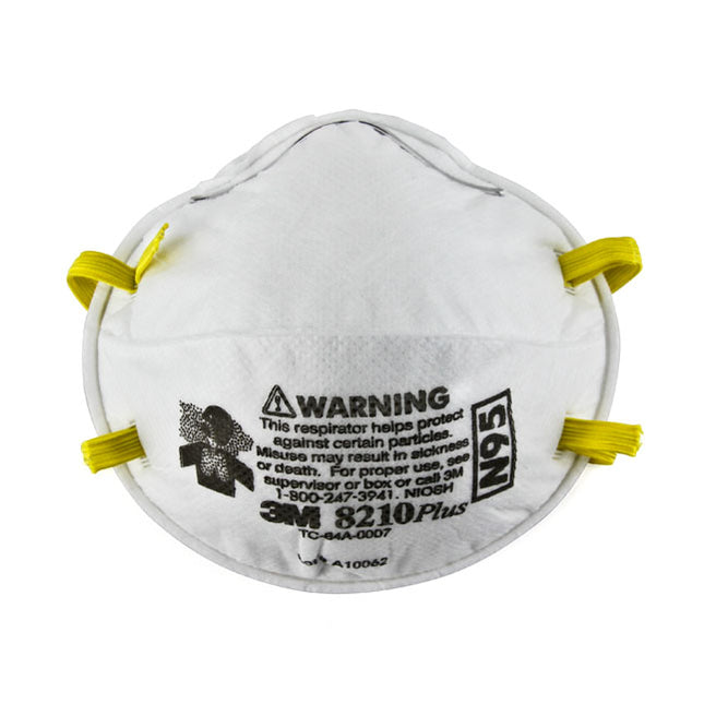 3M Particulate Respirator, N95, Cup Style, Standard, White, 20 ea/Box, 3M8210N / 8210