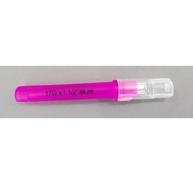 Cardinal Health Monoject™ Blunt Cannula, Rigid Pack, 17 G x 1-1/2" 25 each/box, 4 box/case 8881202330
