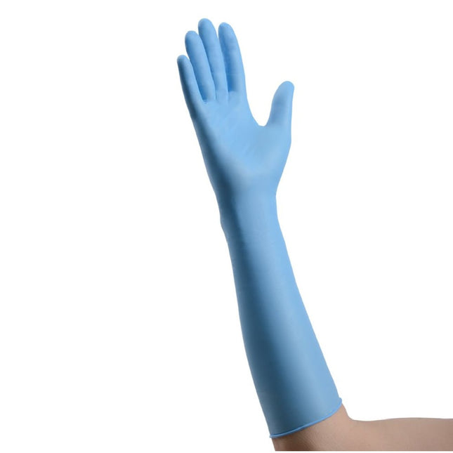 Cardinal Health Exam Gloves Nitrile Decontamination 16in Extended Length 50 each/box, 10 box/case 88NDL