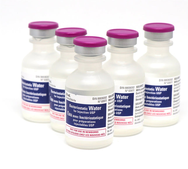 Bacteriostatic Water for Injection, USP, 30 mL, with Preservative,  25/Box, 03977030 / 954664
