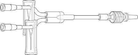 Baxter Set Ext Iv Cath Y-type Male Ll 10.2cm Vol.5ml No Dehp 50each/case