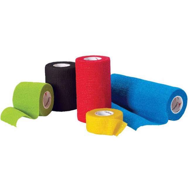Cardinal Health Self-Adherent Cohesive Bandage, Assorted Colour Pack, Latex-Free, 6" x 5yd, 12 each/box, CAH65LFCP