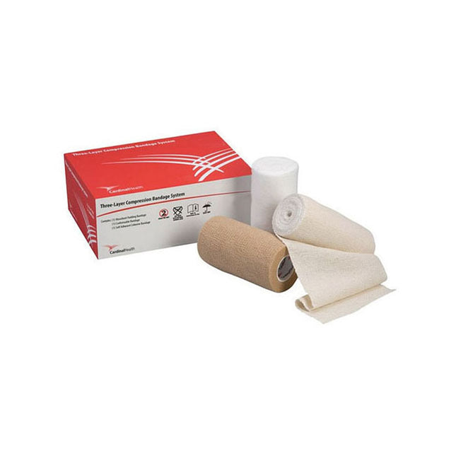 Cardinal Health™ Compression Bandage System, Four-Layer, 4 roll/box, CAHMLCB4