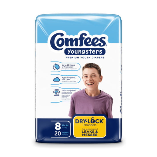 COMFEES BABY DIAPER SIZE 8, 4 BAGS OF 20, CMF-8