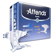 Attends Briefs, X-LARGE - Waist Size 58" - 63", 3 bags of 20, DDA40