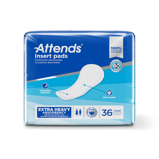 Attends insert pads 16.5", 4 bags of 36, IP0400A