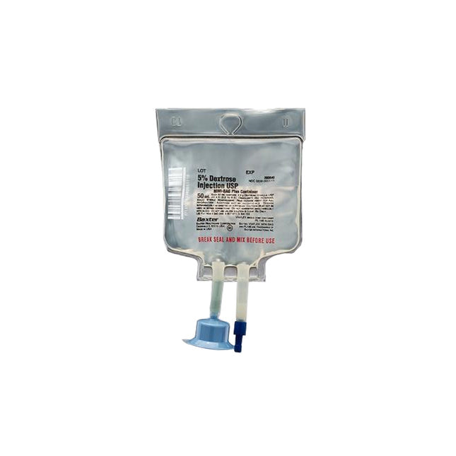 Baxter 5% Dextrose Injection Solution, Mini Bag Plus Container, 4 each/pack, JB0040