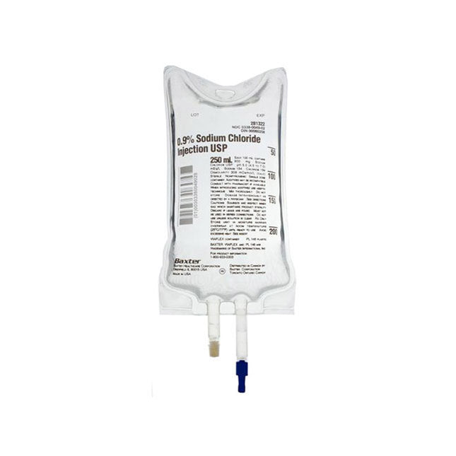 Baxter 5% Dextrose Injection Solution 250mL, 30 each/case JB0062P