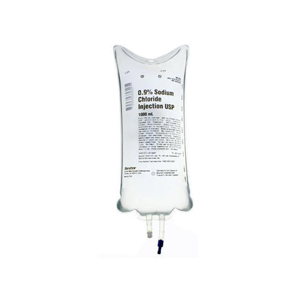 Baxter 5% Dextrose Injection Solution, 1000mL 12 each/case JB0064