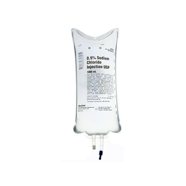 Baxter 5% Dextrose Injection Solution, 1000mL 12 each/case JB0064