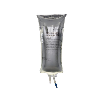 Baxter 10% Dextrose Injection Solution, 1000mL, 12 each/case, JB0164