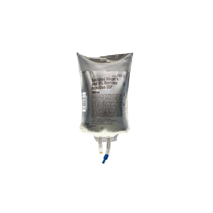 Baxter Lactated Ringers and 5% Dextrose Injection Solution, 500mL, 24 each/case JB2073