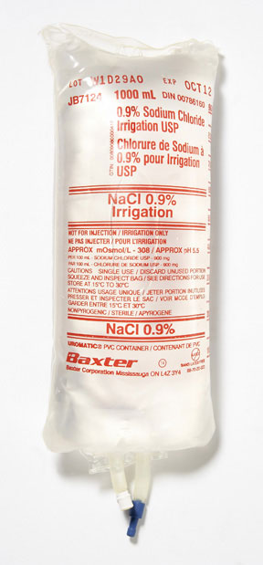 Baxter 0.9% Sodium Chloride Irrigation Solution, Viaflex® Uromatic® Plastic Pour Container, 12 each/case, JB7124