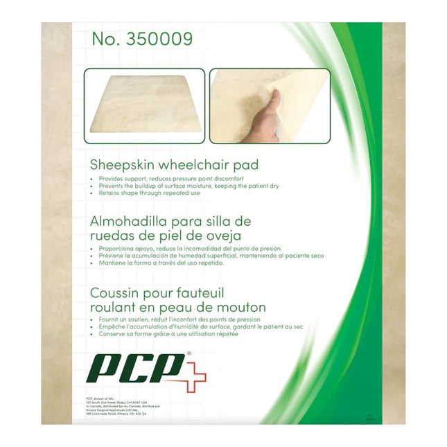 Airway Sheepskin Wheelchair Pad, 18"X20" (46x51cm), 1 Each, 35009