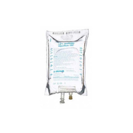 B. Braun 10% Dextrose Injection USP, Adult/Pediatric, 500mL, 24 each/case, L5201 / BBL5201