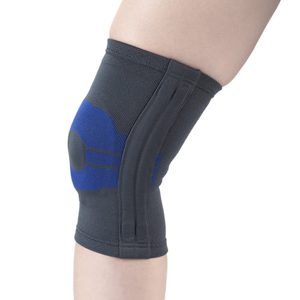 Airway Elastic Knee Support With Side Stays Charcoal, Large, 1 Each, 2435-L