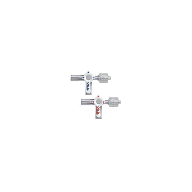 Stevens Intravenous Stopcock, Small Bore, 4-Way, ID 9Fr, 50/case, MX5341L.