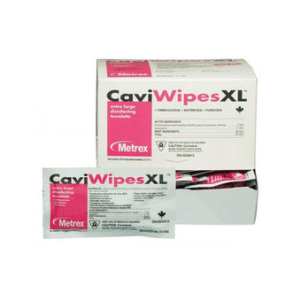 compare product Metrex CaviWipes™ Surface Disinfectanting Wipe, Individually Wrapped, 50 each/box, 11-1155