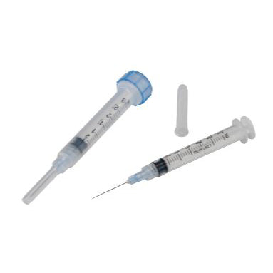 Cardinal Health Monoject™ Rigid Pack Needles and Syringes 3 mL, 25GX1", 100/Box, 8881513538