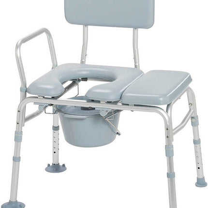Drive Medical Padded Seat Transfer Bench with Commode Opening, 1 Each, 12005KDC-1