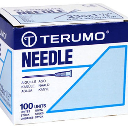 Terumo Hypodermic Needle, Regular Wall, L1/2" OD 26GA 100 each/box, 10 box/case NN-2613R / NN2613R