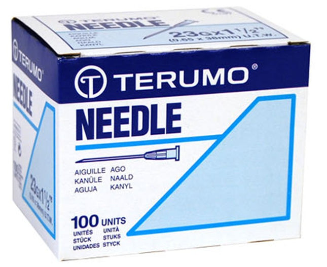Terumo Hypodermic Needle, Regular Wall, L1/2" OD 26GA 100 each/box, 10 box/case NN-2613R / NN2613R