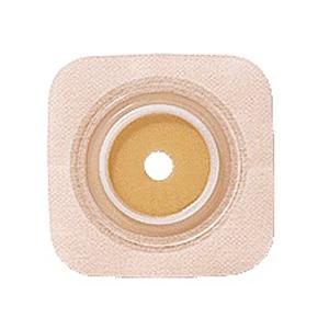 Convatec Natura® Flexible Stomahesive® Skin Barrier, 4" x 4" (10cm x 10cm) Tan, Pre-Cut Stoma Opening 7/8" (22mm), Flange 1-3/4" (45mm) - Box of 10, 125270