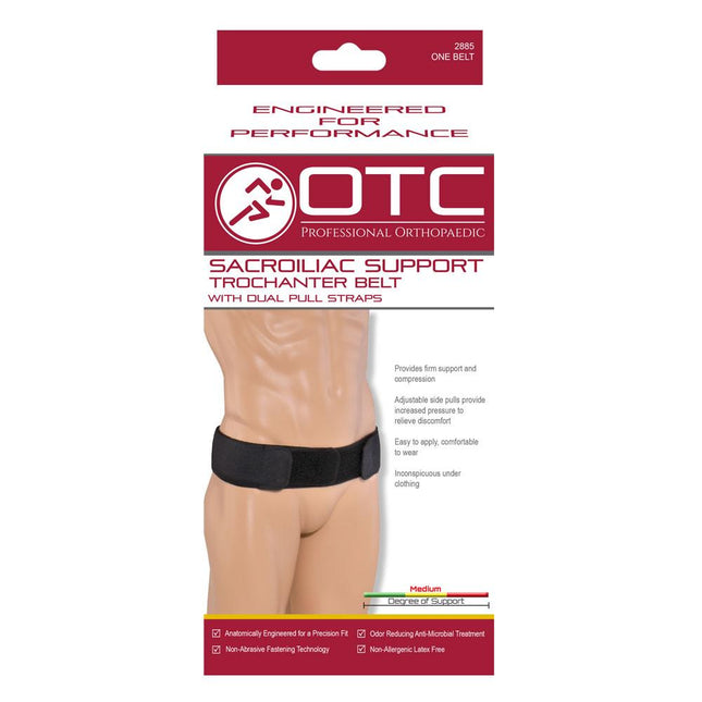 Airway OTC Trochanter Belt Black Universal, 1 Each, 2885-U