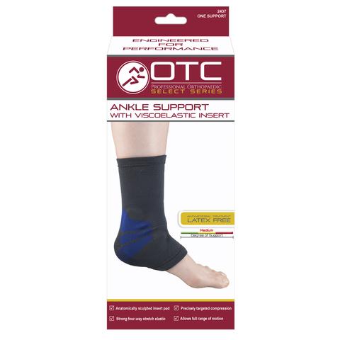 Airway Otc Ankle Support W/ Compression Gel Insert Large 4-way Stretch Elastic, 1 Each, 2437-L