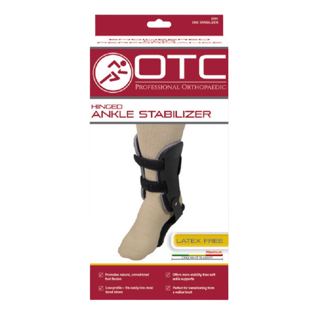 Airway OTC Maximum Ankle Stabilizer W/ Exoskeleton & Straps Large Black, 1 Each, 2376-L
