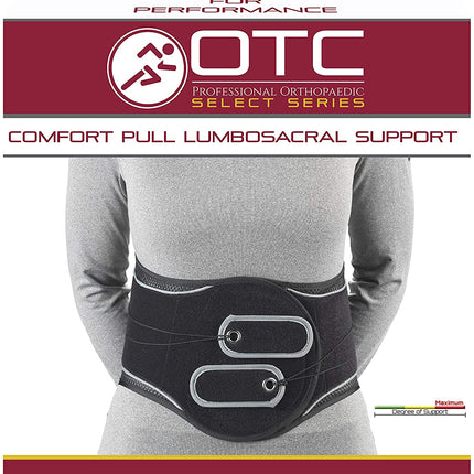 Airway OTC Maximum Comfort Pull Lumbosacral Support 2L (52-58") 8" Back Non-elastic Airmesh Fabric, 1 Each, 2880-2L