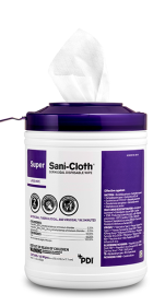 PDI Super Sani-Cloth® Germicidal Disposable Wipe, 6 x 6.25", 160/Can, P22272