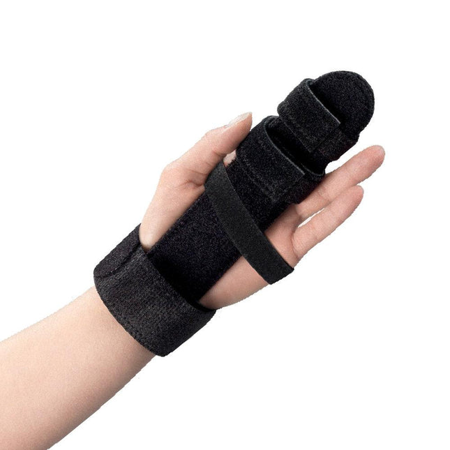 Airway OTC Finger Immobilizer Hand Splint, Maximum, Black, Large (7.5-9.5"), 1 Each, 2075-L