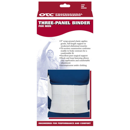 Airway Three Panel Elastic Post-op Binder For Men, Large(37-40"), 1 Each, 2509-L