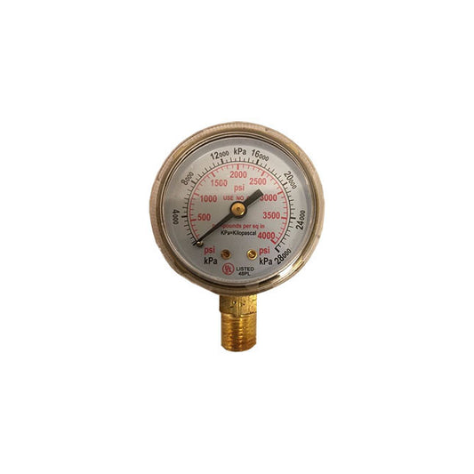 Regulator Gauge, for Oxygen Flow Control 0-4000PSI, RXM1-540-15FG