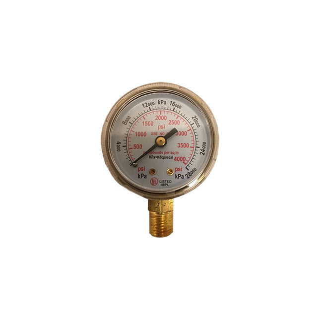 Regulator Gauge, for Oxygen Flow Control 0-4000PSI, RXM1-540-15FG
