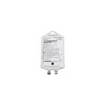 B. Braun 0.9% Sodium Chloride Injection USP, Adult/Pediatric, 100mL 64 each/case S8004-526400