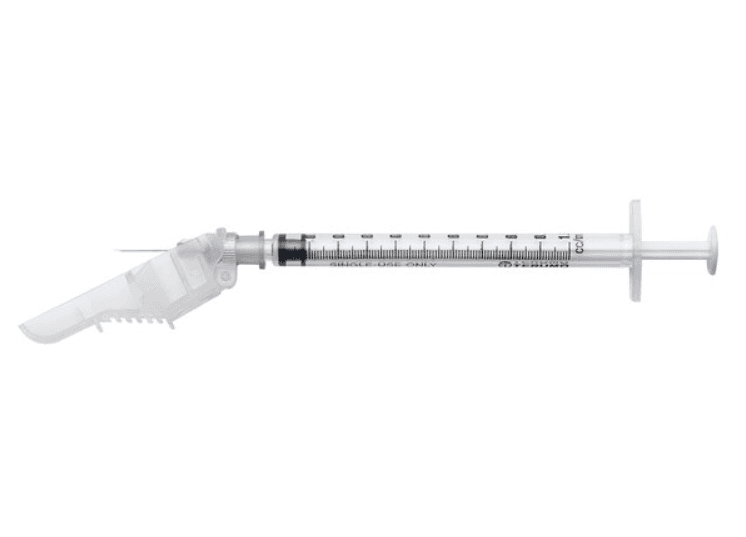Terumo Syringe & Needle Tb 1cc 27g X 0.5in Safety Surguard III Bx/100/box SG3-01T2713