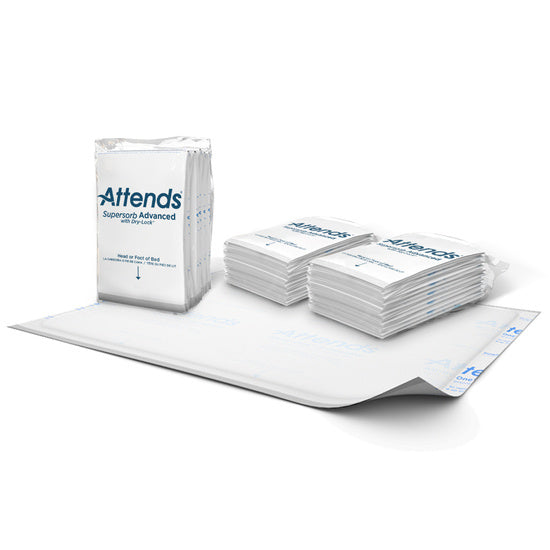 Attends All-In-One Maximum Premium Underpads 30"x36", 12 bags of 5, ASBM-3036